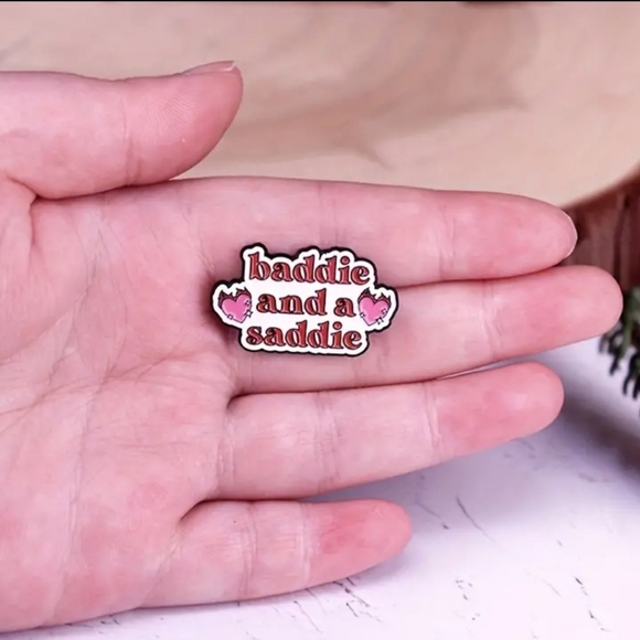 'Baddie And A Saddie' Enamel Pin - Picture 4 of 6
